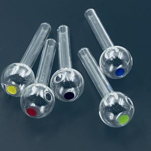 Gebruik token 10 cm Glas Olie Brander Pijp Pyrex Pijpen Clear Test Stro Buis Branders Voor Water Bong Accessoires