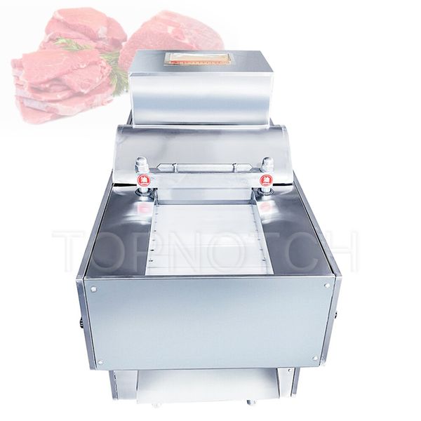 Utilisez la machine entière de coupeur de cubes de viande de poulet congelé dans le type automatique
