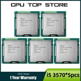 Processeur i5 3570 Quad Core, 3.4Ghz, L3 = 6M, 77W, Socket LGA 1155, pour ordinateur de bureau, fonctionne à 100%, 5 pièces d'occasion