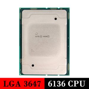 Processeur de serveur utilisé Intel Xeon Gold 6136 CPU LGA 3647 CPU6136 LGA3647