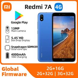 Usado Xiaomi Redmi 7a Android 4G desbloqueado 5.45 pulgadas 3GB RAM 32GB ROM Todos los colores en buenas condiciones Teléfono celular original