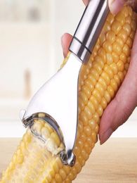 Utile éplucheur de maïs premium outil de cuisine en acier inoxydable Cutter de maïs Cob Peeler maïs strip-teaseuse Cutter2088385