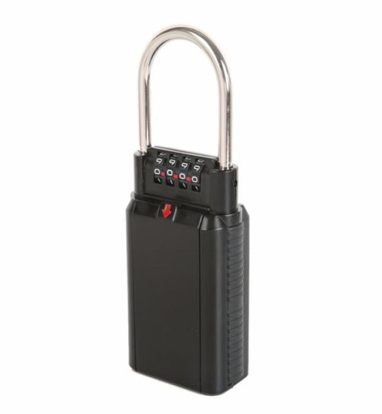 Boîte de stockage de serrure de sécurité secrète utile Organisateur de serrures en alliage zinc avec combinaison combinaison à 4 chiffres Hook Secret Safe5199540