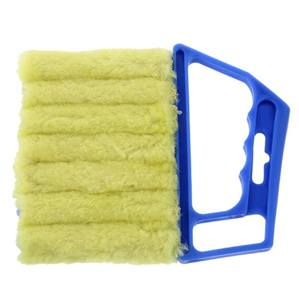 Brosse de nettoyage de vitres utile nettoyeur de plumeau de climatiseur avec chiffon de lame de store vénitien lavable ZWL280