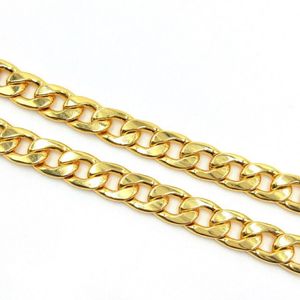 USENSET 11mm Roestvrij Staal 18K Vergulde Cubaanse Curb Hond Huisdier of Kat Link Chain Kraag Dierbenodigdheden274S