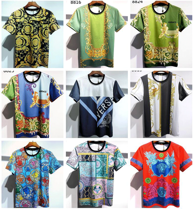 

24styles-3 cotton M- Designers High Quality TOPS TEES Women's men's sweat T-Shirts versac Embroidery hoodies pants bags polos clothing, 21