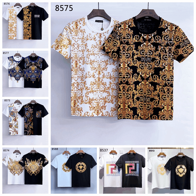 

24 colors M- Designers High Quality TOPS TEES Women's men's sweat T-Shirts Embroidery hoodies pants bags polos versaces clothingv13