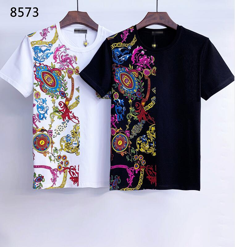 

men's and women's versage TOPS cotton T-Shirts Embroidery hoodies pants polos TEES vercace chersace Shirt Apparel25