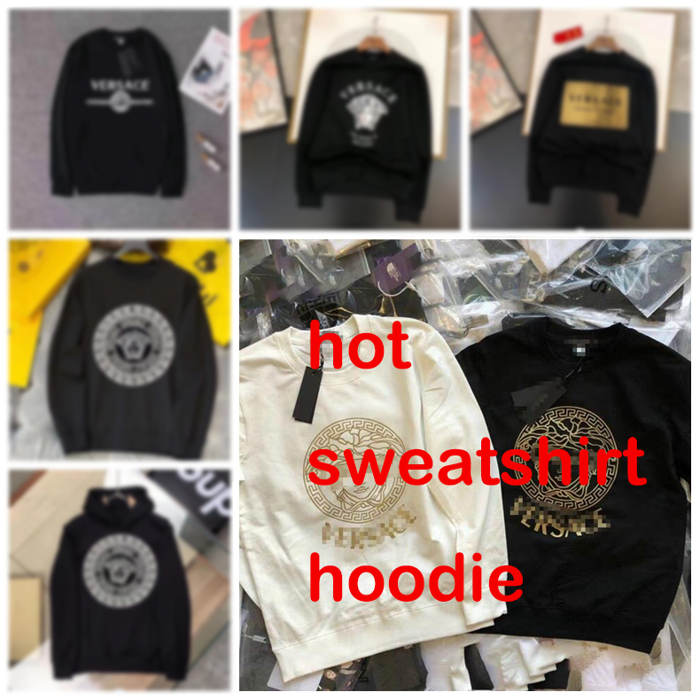 

M-4XL Designers hoodies Sweat shirts TOPS TEES Women's men's sweat versaces T-Shirts Embroidery pants sweatshirt, 10