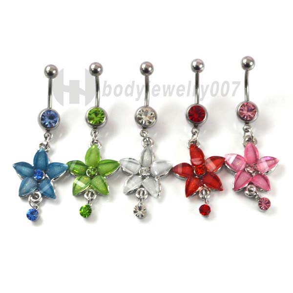 D0070A Browning Deer Dangles Belly Button Ring Belly Button Rings Body