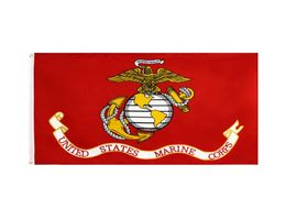 USMC United States Marine Corps Flag Direct Factory Whole 3X5FTS 90X150CM Banner en polyester pour décoration intérieure en plein air4122479