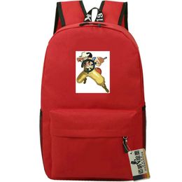 Usopp Backpack One Piece Day Pack ligt uit School Bag Cartoon Print Rucksack Sport Schoolbag Outdoor Daypack