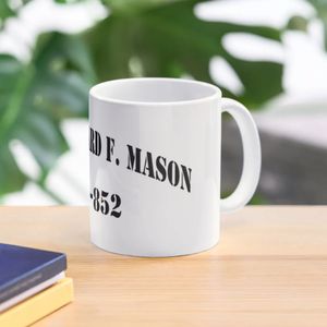 USS Leonard F. Mason DD-852 Schepen Winkel Koffie Mok aardewerkbekers Set Kawaii Cup 240418