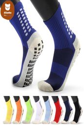 USS Stock Men039S Anti Slip voetbal Sokken Athletic Long Socks Absorberende sportgreep Sokken voor basketbalvoetbalvolleybal Run8485272