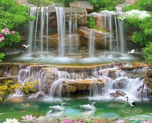 ustom Po Wall Paper 3D Moderne TV Achtergrond Woonkamer Slaapkamer HD Natural Scenery Waterfall 3d Landschap Painti Wall Covering 5375421