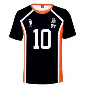 Ustshirt haikyuu volleybal heren tshirts m uniform training kleding mannen dames t -shirt volwassenen zomer casual korte slev5964731 s en