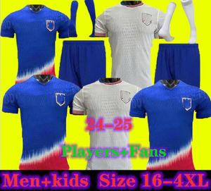 USWNT UsaS Soccer Jersey Football Shirts 2024 4 étoiles Femme Enfants Kits USMNT 24-25 Maillot de Foot Hommes Concacaf Gold Cup 2024 Femme Monde McKennie SMITH MORGAN 11231