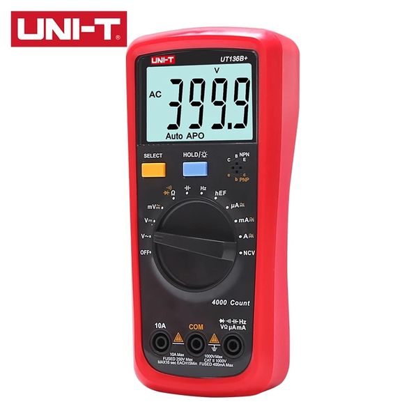 UT136B UT136C Mesures multimètres numériques 1000V 10A AC / CC Tension Current LCD Affichage ALARME Échantillonnage rapide