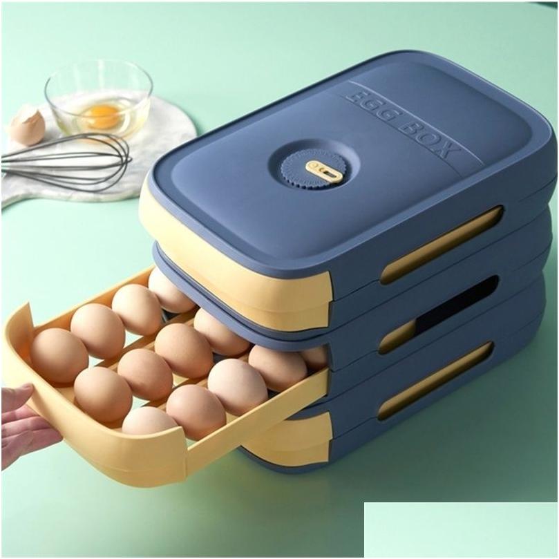 Посуда кувшины яйцо для хранения яиц кухня Der Type Holrigrator Fresh Kee -пельмен