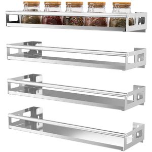 Gebruiksvoorwerp Rekken Kruidenrek Wall Mount Keuken Organizer Opslag Plank PunchFree Planken Houder voor Badkamer Huishoudelijke Artikelen 230621