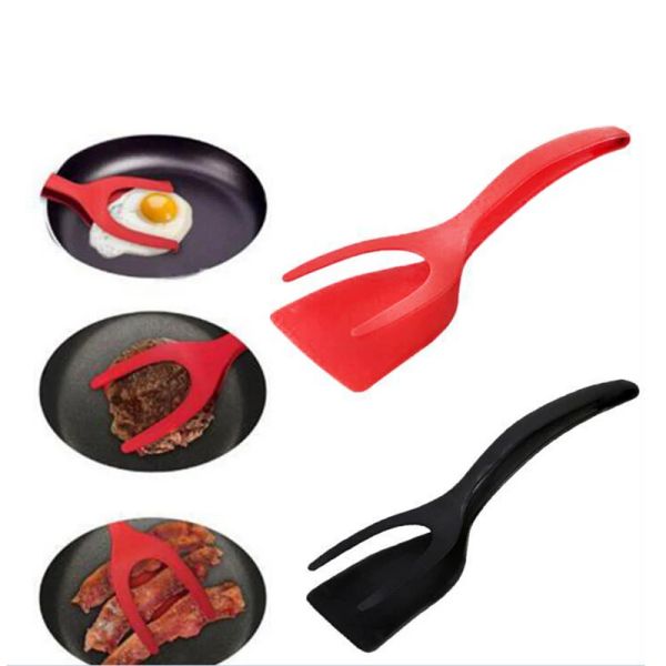 Ustensiles 2 IN1 IN1 SILICONE SILICONE SILICAPE SPATULATION FRANCE PAIZA PIZZA BAGBECE CRIMPEUR EGG TIRNERS COOKING TOGL TOLLES ACCESSOIRES
