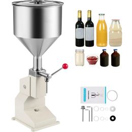 Utensilios A03 Máquina de llenado manual Máquina de llenado de líquidos 5 ~ 50 ml para champú Aceite Cosmético Crema Pasta Embotellador Llenador