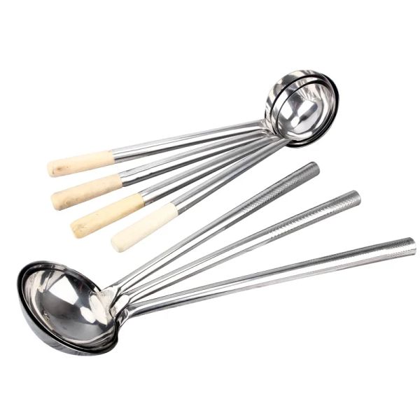 Ustensiles Pelle à long manche Pot de cuisson Turner Spatule en acier inoxydable Turners Ustensiles de cuisine Ustensiles de cuisine Ustensiles de cuisine Cuillère à soupe wok