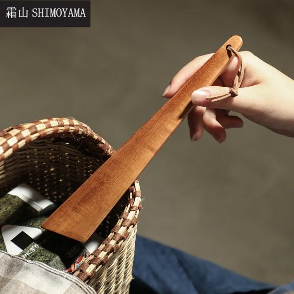 Ustensiles SHIMOYAMA TIE WOOD Table Voline spatules Gadgets Cuisine Triangulaire Cuisine Spatule Portable Camping Outdoor Ustensiles