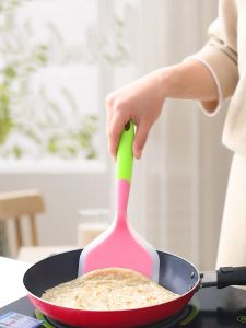 Ustensiles Silicone Kitchen Ware Cuisine Ustensiles Spatule Beef Meat Oeuf Oeuf Brotler de pizza Wide Pizza Outils de cuisson à la pelle Spatule antiadhésive Spatule