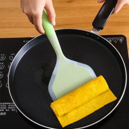 Ustensiles Transparentes TwoColor Silicone à bouche large spatule Translucide Jade Cuisine Spatule Cuisine Ustensiles Spatule Silicone Spatule