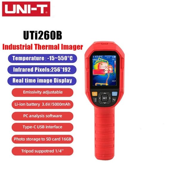UTi260A UTi260B UTi260E UTi120S Resolución 256 x 192 Cámara termográfica infrarroja portátil (incluida la batería) Circuito PCB Detección industrial