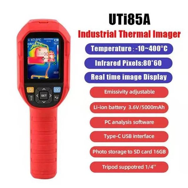 Imageur thermique infrarouge UTi85A-10 ~ 400 °C caméra d'imagerie thermique industrielle poche thermomètre infrarouge USB chasse