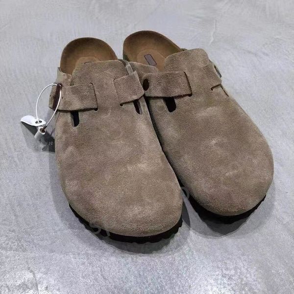 Birkens Boucle Pantoufles Allemagne Designer Sandales Hommes Femmes Glisser En Plein Air Chaussures De Mode Daim En Cuir Pantoufle Sabots Diapositives Arizona Sandale Femmes Hommes D'été Curseur