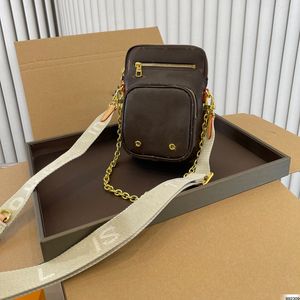 UTILITY PHONE POCKET Designer Dames Luxe Tas Mode Casual De nieuwe Utility Muti-functie Crossbody Schouder Messenger Bags Lederen Mini-zakjes Portemonnee dhgate