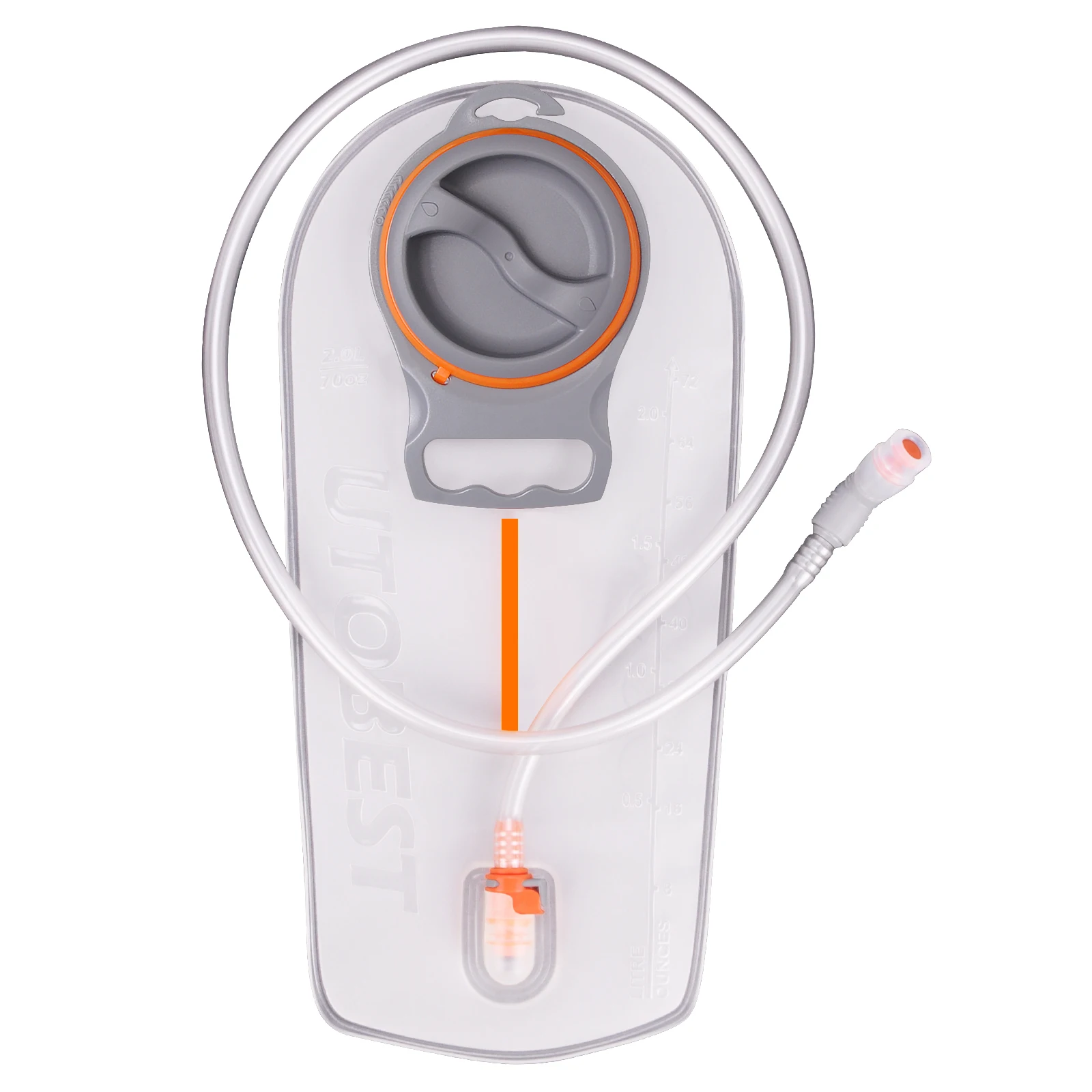 UtoBest Hydration Blåsan 2L Vattenbehållare Bag TPU BPA Gratis läcksäker bredöppning för att köra vandringscykelcamping