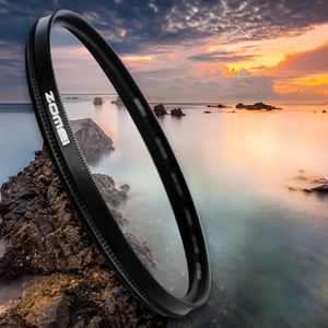 Freeshipping Utra-Light CPL Circulaire polarisator polariserende lensfilter voor camera 40,5 mm, 49 mm, 52mm, 58mm, 67 mm, 72mm, 77mm, 82mm, 86mm, 55mm