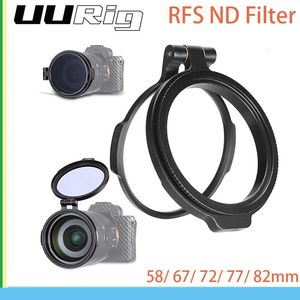 UURig RFS ND filtre système rapide accessoire d'appareil photo reflex numérique support de commutation rapide pour adaptateur d'objectif 5867727782mm Flip 231226