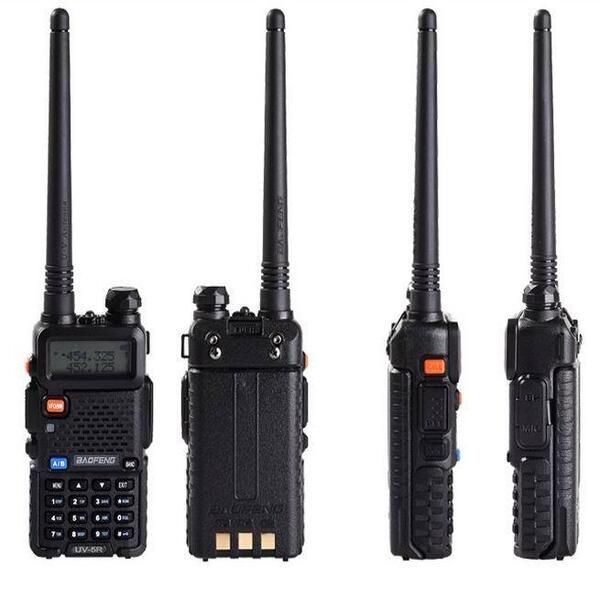 UV-5R UV5R Walkie Talkie para exteriores Banda dual 136-174Mhz 400-520Mhz Transceptor de radio portátil de dos vías con auricular sin batería de 1800 mAH (BF-UV5R)