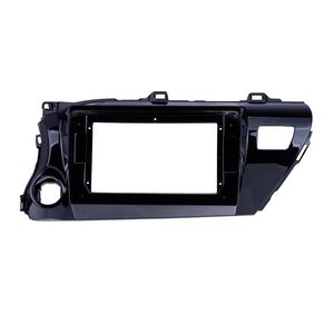 UV Zwart 10.1 Inch Auto Radio Frame voor 2016 2017 2018 Toyota Hilux LHD Audio Dash Trim Fascia Panel Kit