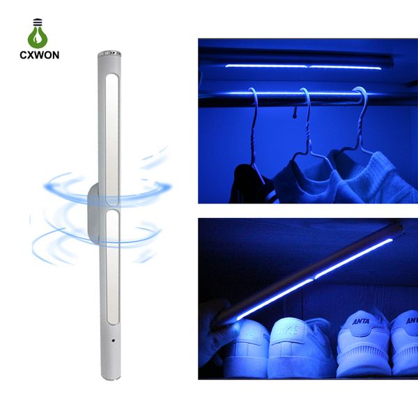 Lumières UV Armoire de désinfection rechargeable USB Stérilisation Interrupteur tactile Lumière germicide ultraviolette Lampe UVC pour bureau de toilette