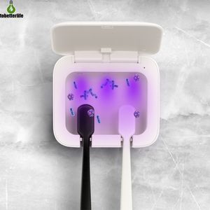 UV Desinfectie Licht Tandenborstel Sterilisator Box UV Desinfectie Licht USB Oplaadbare Wall Mount Tandenborstel Sterilisator Houder