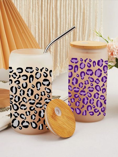 UV DTF Animal Print, Léopard, Girafe, Jaguar, Zebra Stickers for the 16oz Libbey Glasss Wraps Bottles Cup D1801