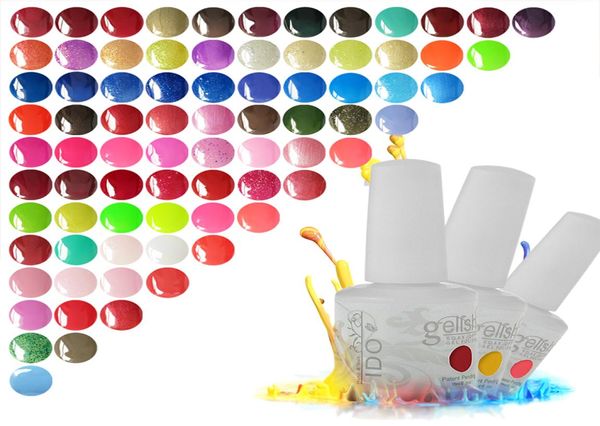 Polpo de gel UV Ido Gelish 6pcslot 299 colores Arte de alta calidad Lámpara LED Base Coat Coat Gel Gel Nail6451503