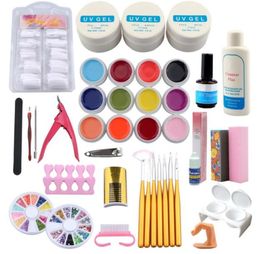 Ensemble de Gel UV pour manucure avec lampe UV 36w, tous les Gels pour vernis à ongles, ensemble de manucure, extensions d'ongles, Kit4431577