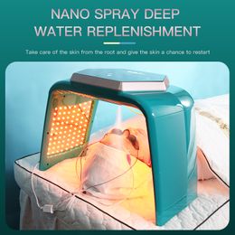 UV LED 7 couleurs Instrument de rajeunissement de la peau EMS Massage microélectronique Nano Spray soins de la peau hydratants dispositif de beauté multifonctionnel PDT