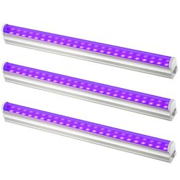 UV LED Black Light Bar 20W 4ft T5 Integrated Boll Lights Blacklight armatuur voor lichte poster Halloween -decoraties en kerstparty's leuke sferen gebruik