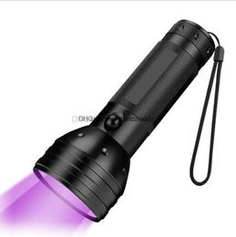 UV LED -zaklamp 51 LED's 395 nm Ultra violet fakkel lichtlamp blacklight -detector voor honden urine huisdieren vlekken en bedwantdetectie zaklampen fakkels