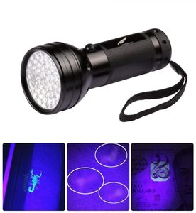 UV LED -zaklamp 51 LED's 395 Nm Violet Torch Light Lamp Blacklight Detector voor hondenrine -urine Pet Vlekken en bedwug zaklamp CCA1146582640