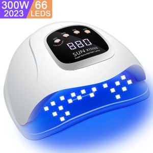 Lampe LED UV pour la manucure de séchoir à ongles avec câble 1M Cable Séchage de la lampe 66leds Vernis de gel UV avec écran LCD lampe UV pour la manucure 240318