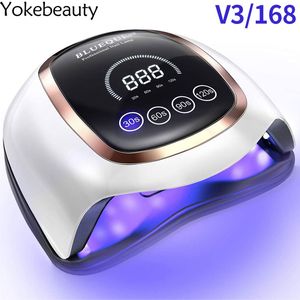 Ongles UV LED avec fonction de mémoire Affichage LCD Lampe de séchage de vernis gel pour manucure à usage domestique et salon de manucure